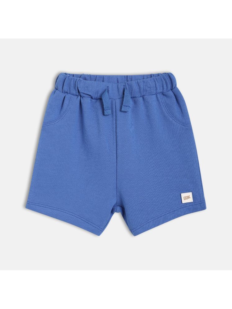     			MINI KLUB Pack of 1 Cotton Shorts For Baby Boys ( Blue )