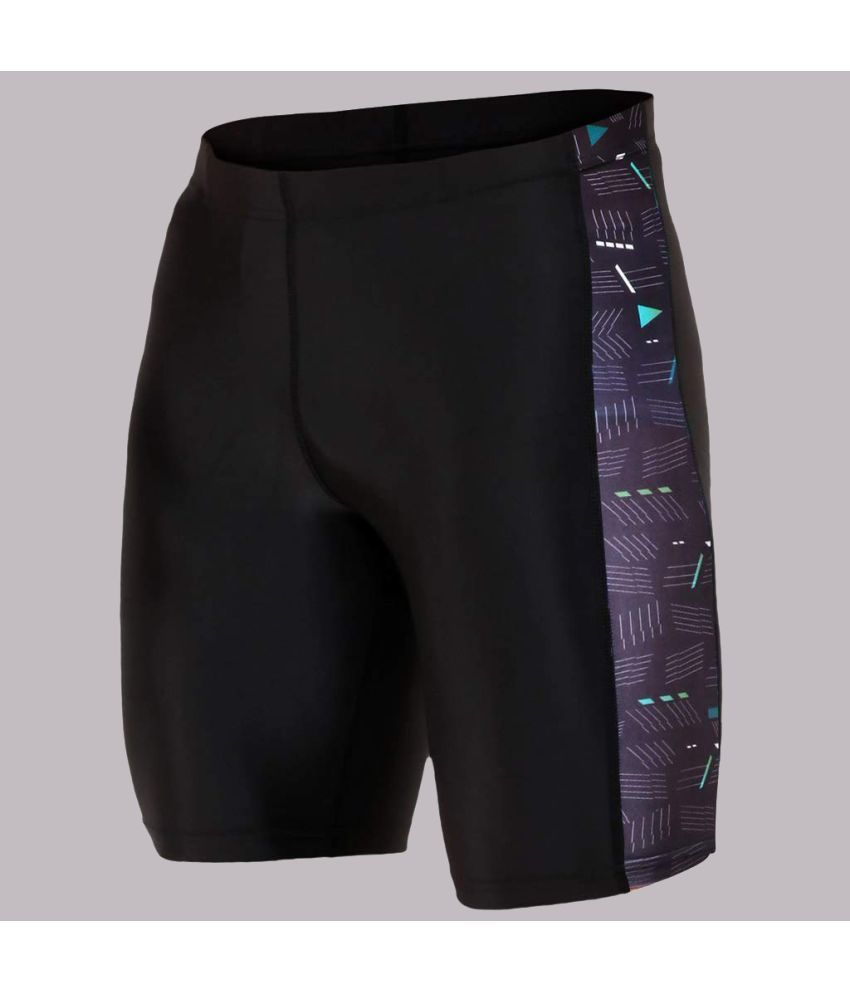     			NEVER LOSE Black Polyester Men's Running Shorts ( Pack of 1 )