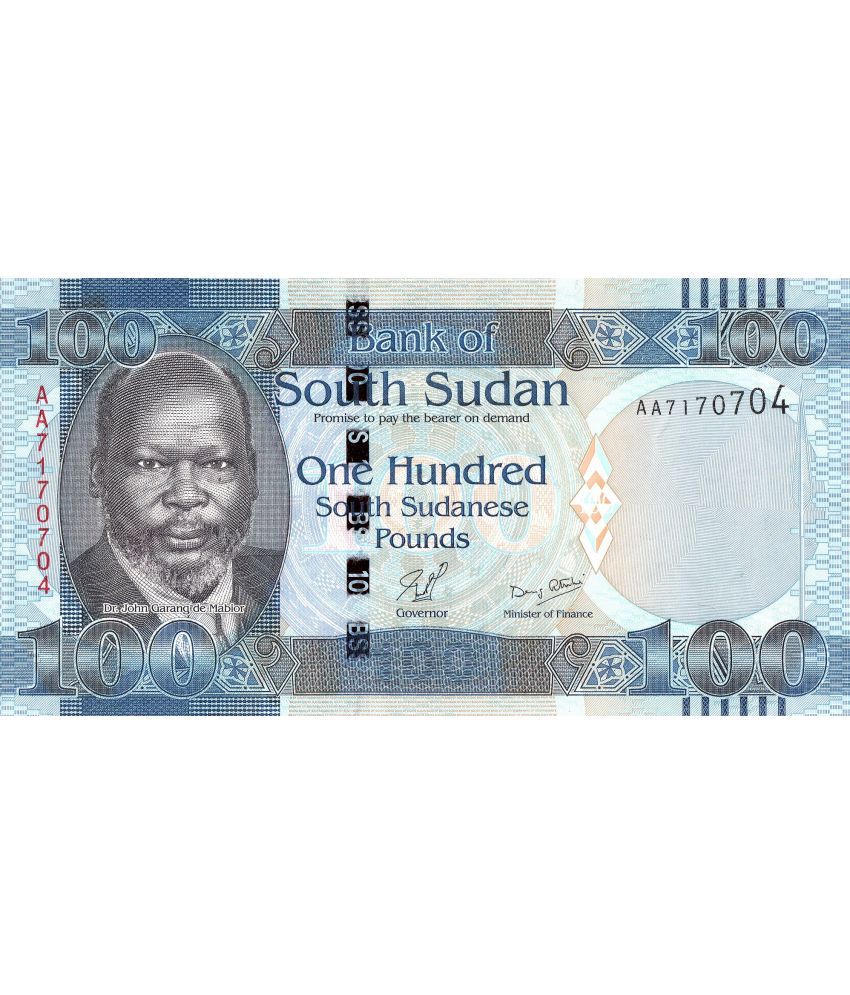     			South Sudan 100 Pounds Top Grade Gem UNC Banknote