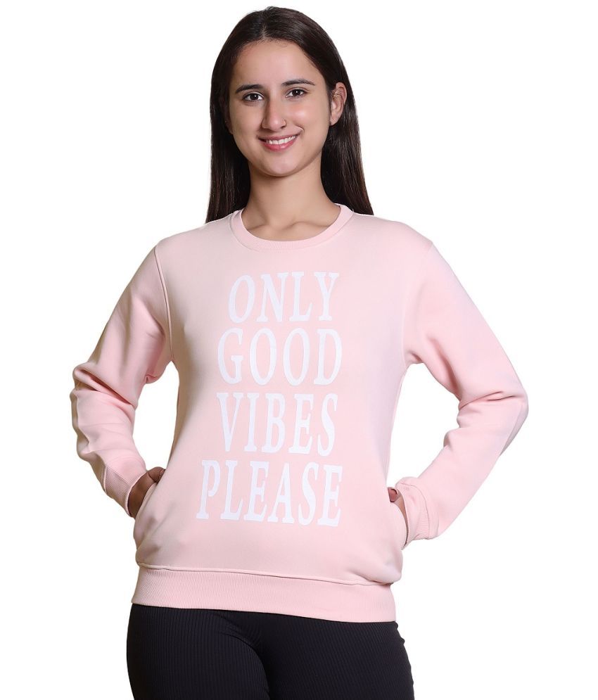     			UGF Fleece Women's Non Hooded Sweatshirt ( Pink )