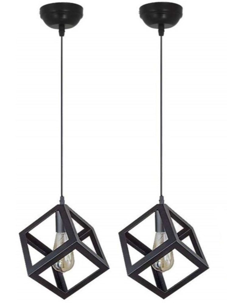     			ZESTRUM Plastic Pendant Black - Pack of 2