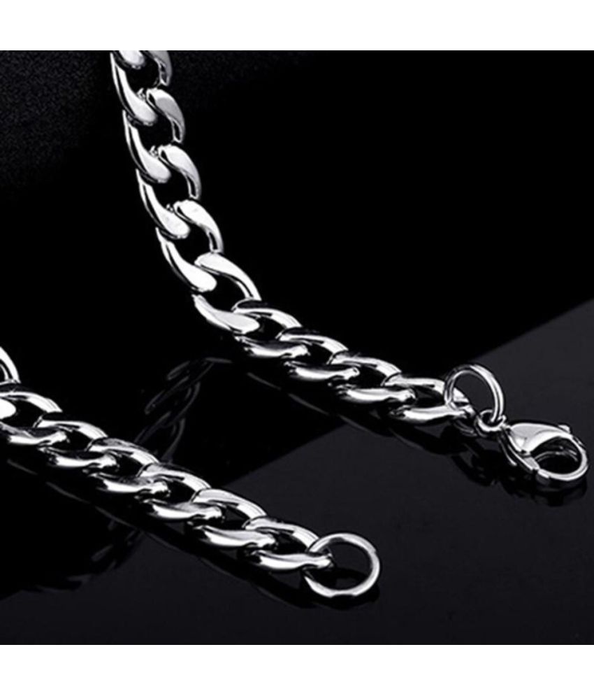     			db enbloc Rhodium Plated Chain ( Set of 1 )