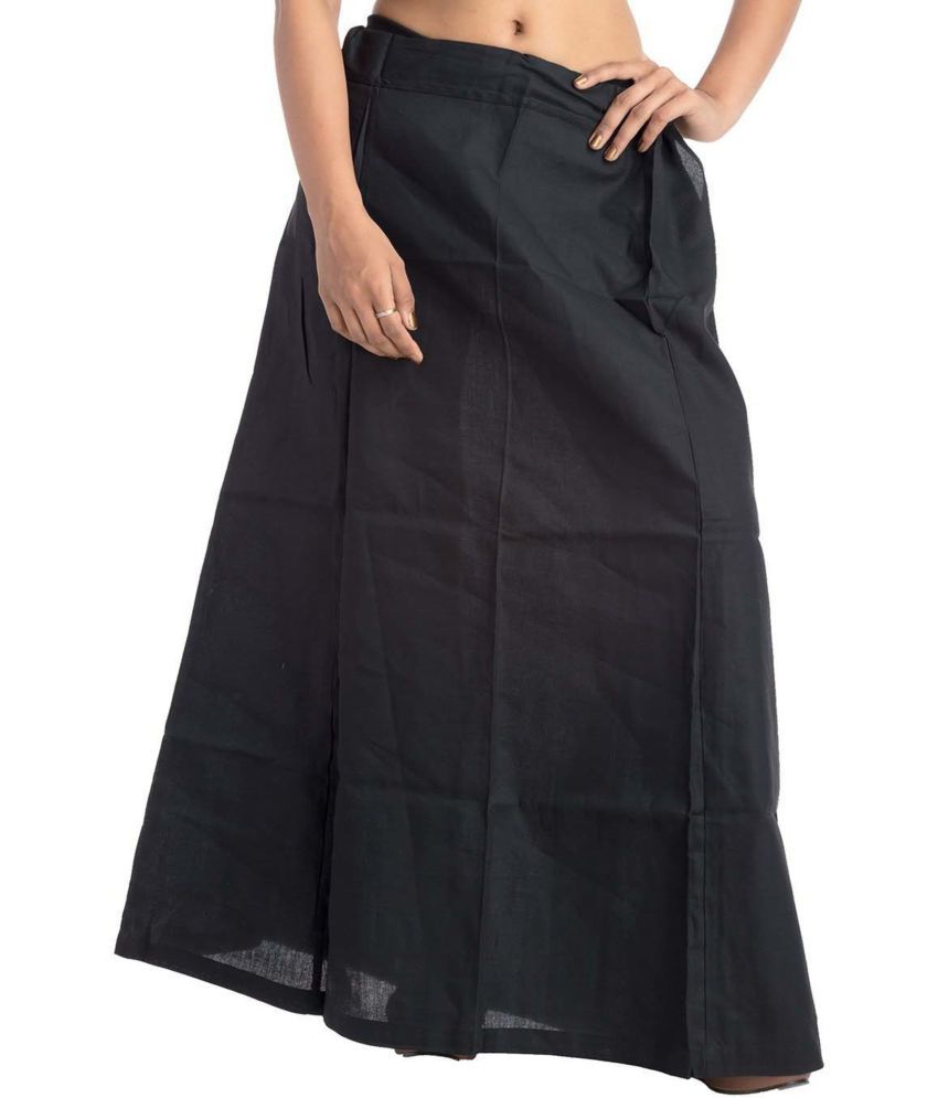     			D1 DIFFERENT ONE Black Cotton Petticoat - Single