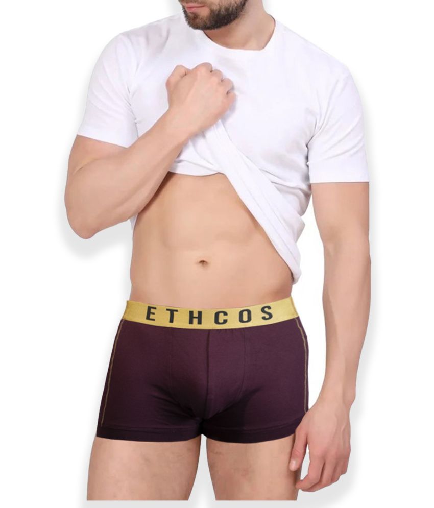     			ETHCOS Pack of 1 Modal Trunks For Men's ( Maroon )