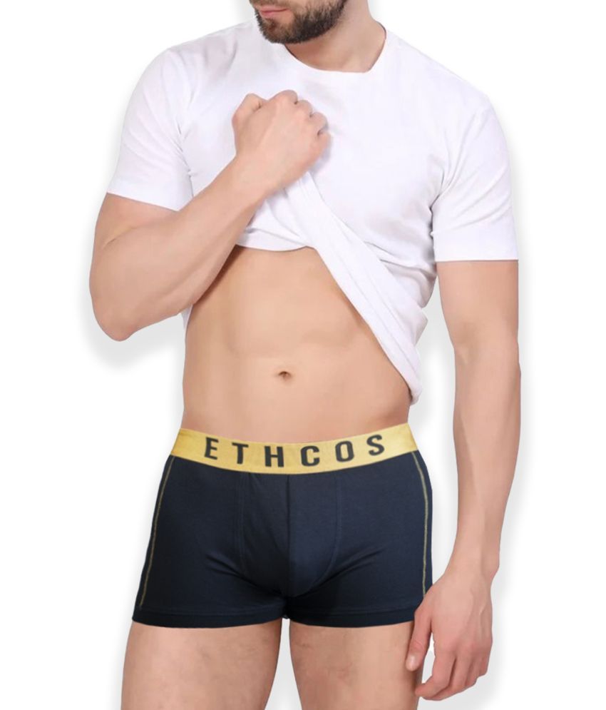     			ETHCOS Pack of 1 Modal Trunks For Men's ( Navy Blue )