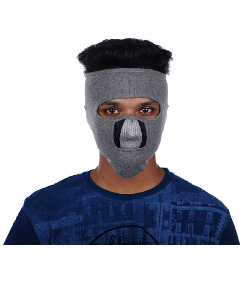     			H International Grey Bike Face Mask Riding Mask for Men & Women