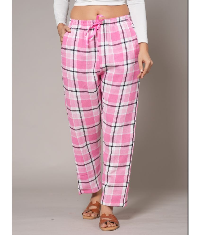     			STYLE SHOES Pink Cotton Women's Nightwear Pajamas ( Pack of 1 )