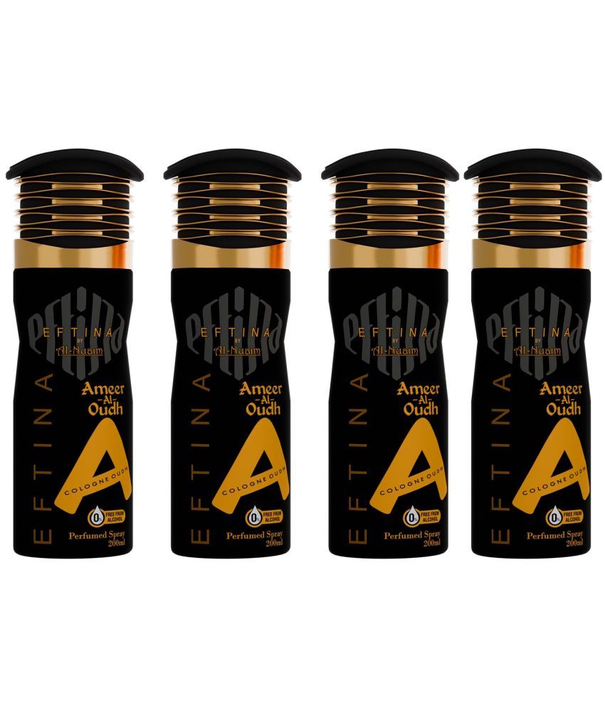     			Al-Nuaim Ameer Al Oudh Deodorant Spray for Men 800 ml ( Pack of 4 )