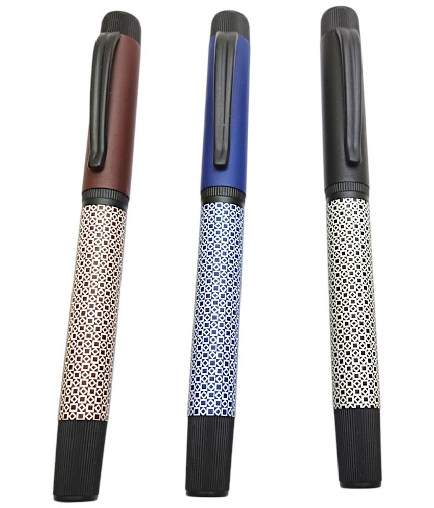     			Auteur Blue Roller Ball Pen ( Pack of 3 )