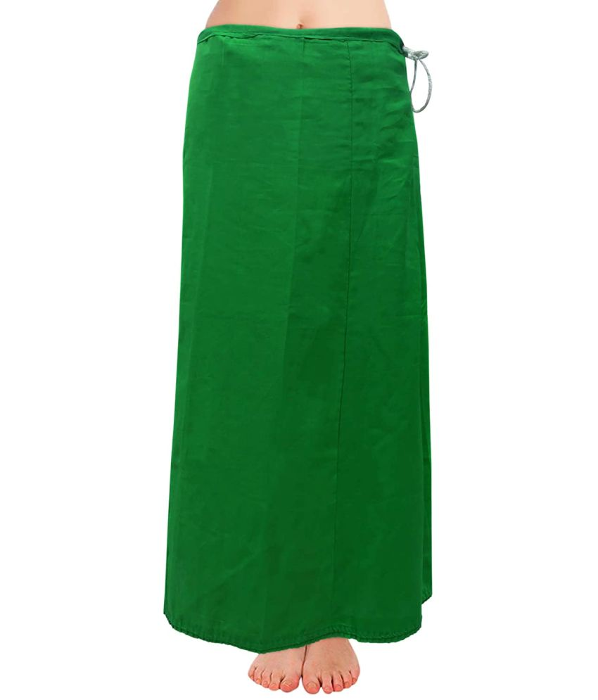     			D1 DIFFERENT ONE Green Cotton Petticoat - Single