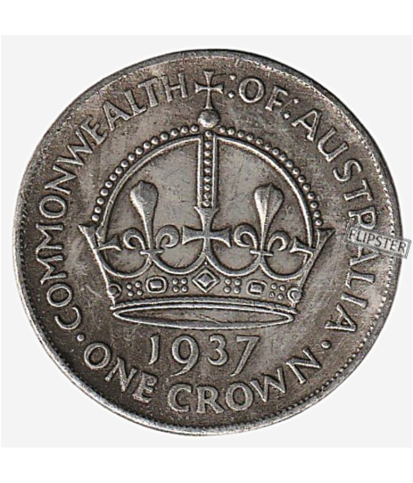     			**Extremely Rare** 1 Crown 1937 King George 6th, old Top Condition Australia Coin Collection