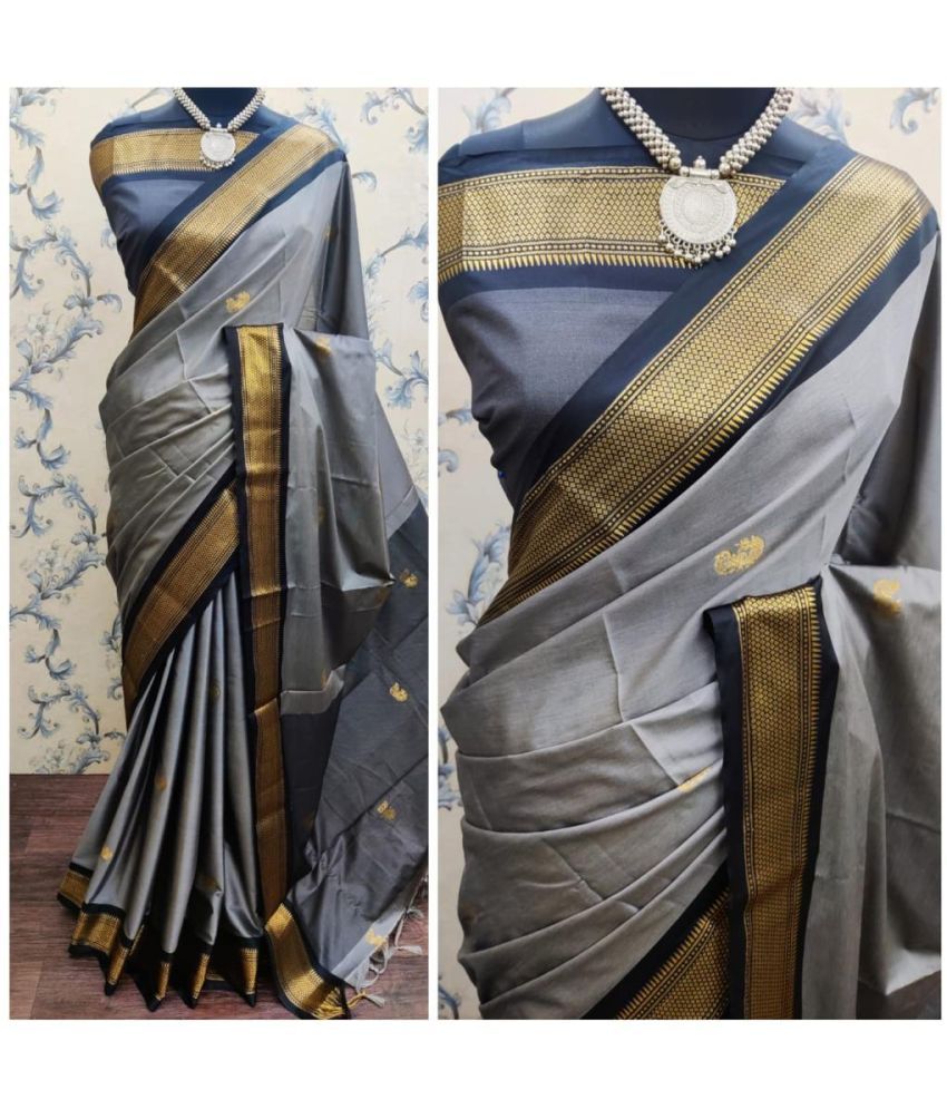     			FAB SILK Pack of 1 Cotton Silk Woven Saree With Blouse Piece ( Multicolor4 )