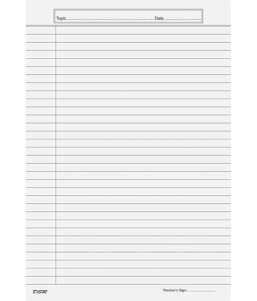     			Freedy A4 Size Both Side Ruled White Sheet (Pack of 100 sheets) for Project/Assignment/Practical/Homework(Bsr -100 white sheet )