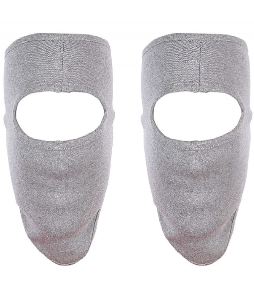     			H Internatioanl Grey Bike Face Mask Riding Mask for Men & Women (Pack Of 2)