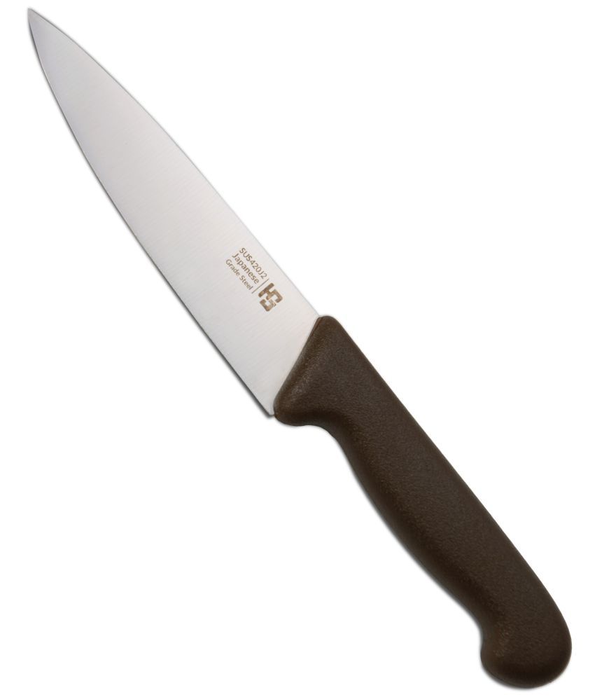     			HS Brown Stainless Steel Chef Knife Blade Length 15 cm ( Pack of 1 )