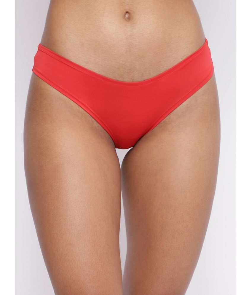     			La Intimo Pack of 1 Polyester Briefs For Women ( Red )