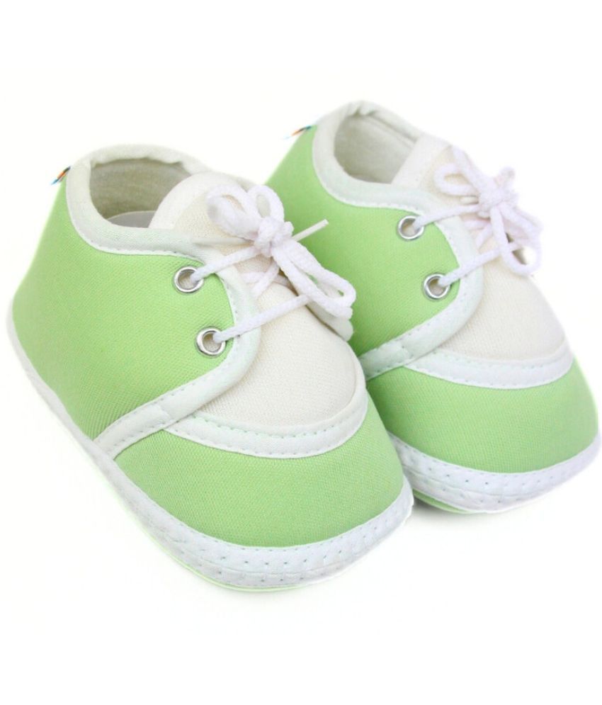     			Neska Moda - Mint Green  Booties For Baby Boy & Baby Girl 6-12 Months ( Pack of 1 )