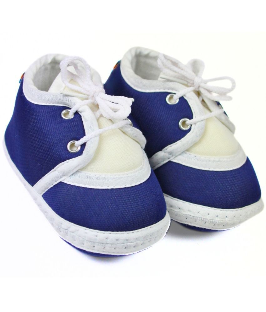     			Neska Moda - Navy Blue Booties For Baby Boy & Baby Girl 6-12 Months ( Pack of 1 )