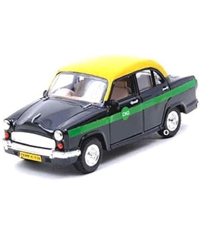     			Online Collections Plastic Toys Ambassador Taxi Car Toy, Pull Back Action, Excellent Body Graphics, Door Openable