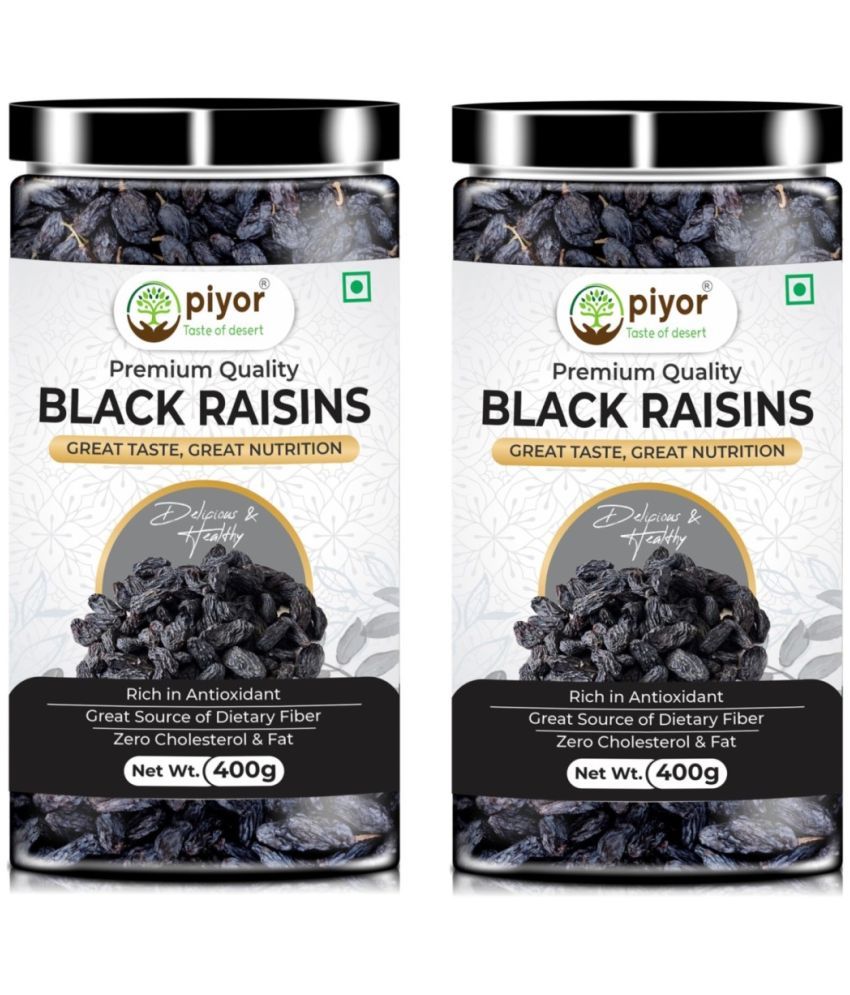     			Piyor Black Raisins (Kali Kismis) 400g Pack of 2