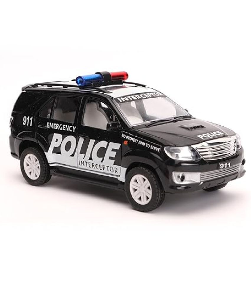     			Plastic Police Interceptor Fortune Pull Back Car, Number Of Pieces: 1