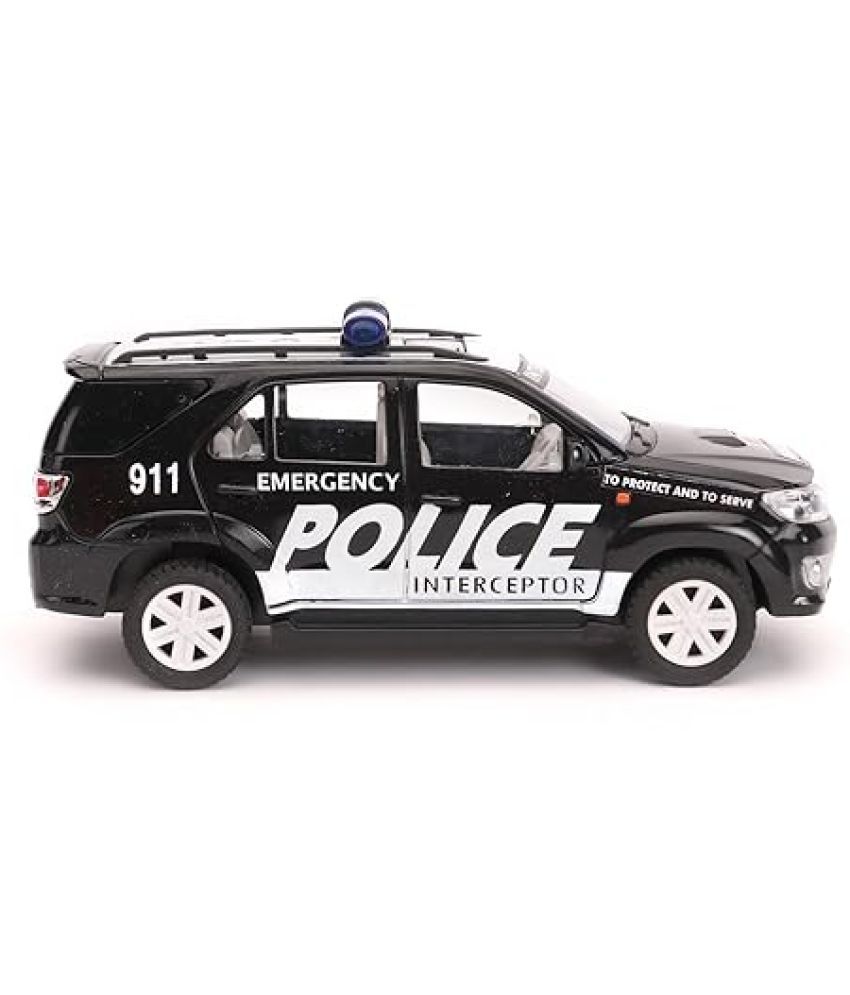     			Plastic Police Interceptor Fortune Pull Back Car, Number Of Pieces: 4