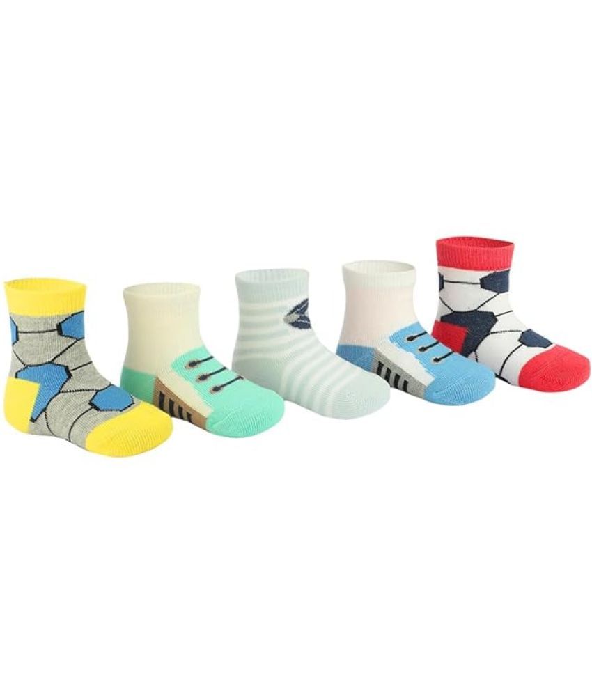     			SOX 23 Pack of 5 Baby Boys Cotton No Slip Socks ( Multicolor )