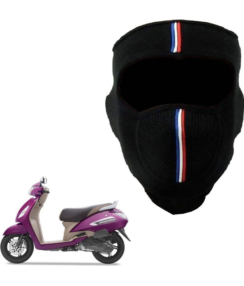     			AKSMIT Black Solid Fleece Bike Face Cover M