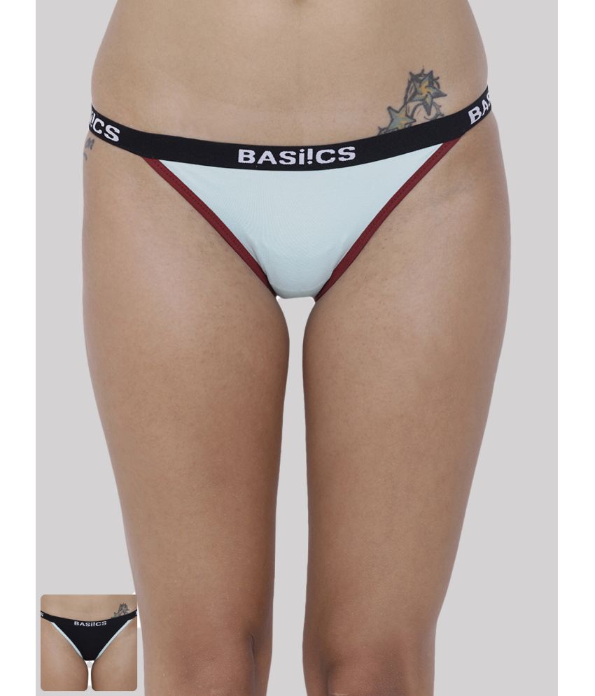     			BASIICS By La Intimo Pack of 2 Cotton Briefs For Women ( Multi Color )