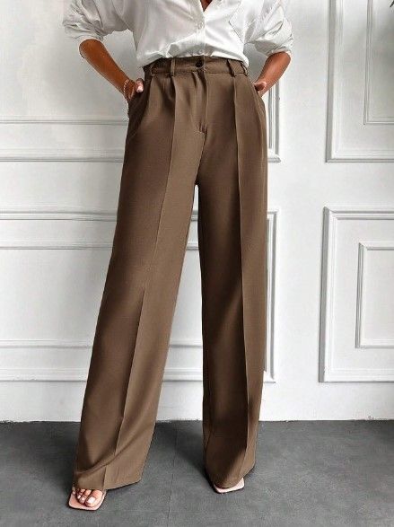     			Broadstar Pack of 1 Polyester Baggy Women's Casual Pants ( Brown )