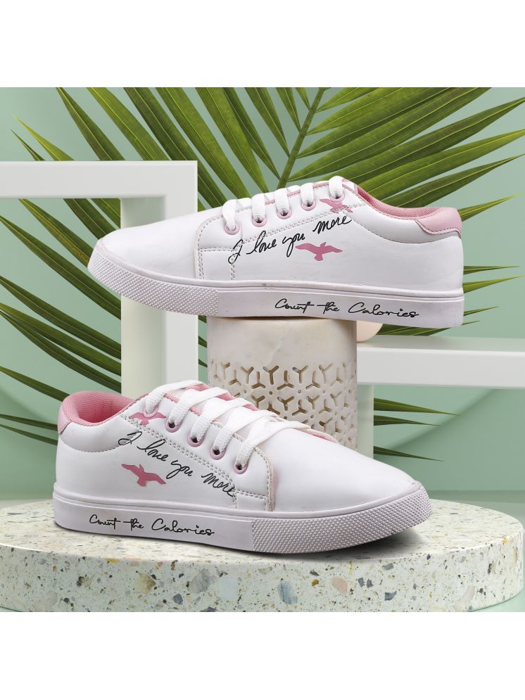     			Carrito White Women's Sneakers