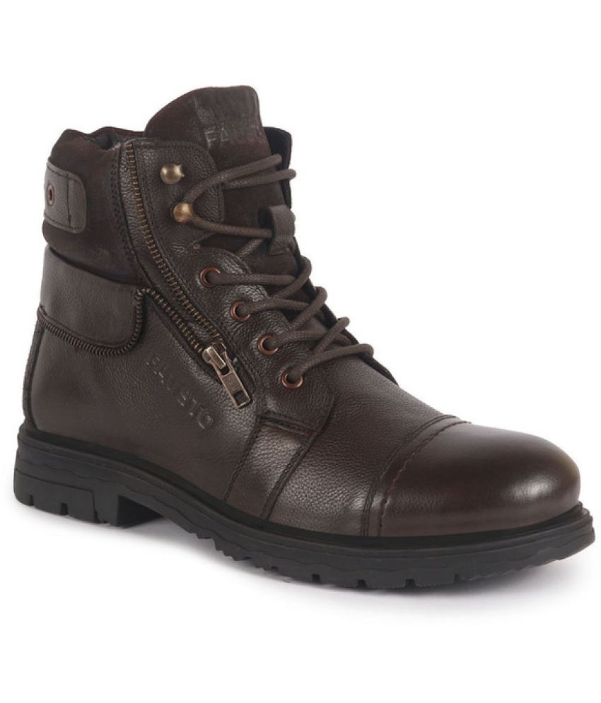     			Fausto Brown Men's Hiking & Trekking Boots