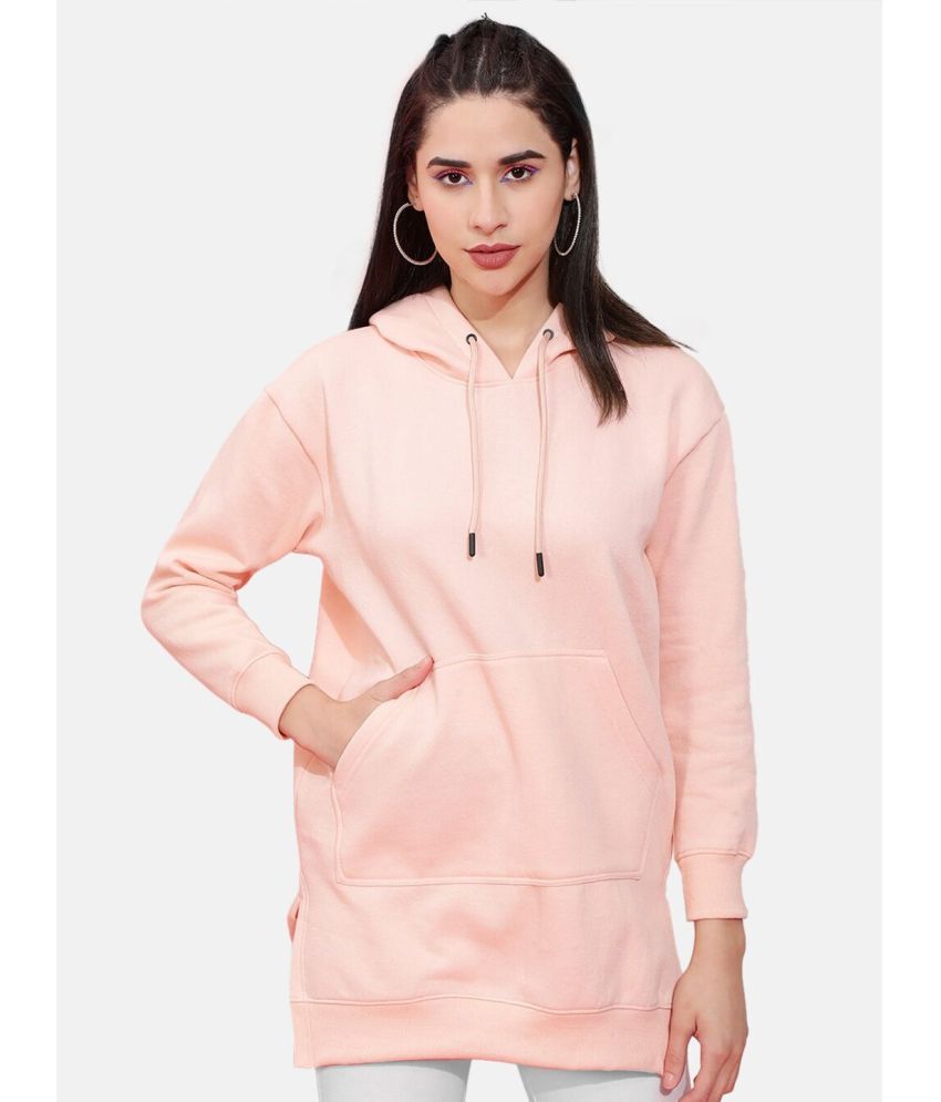     			Freehand Polyester Women's Hooded Sweatshirt ( Pink )