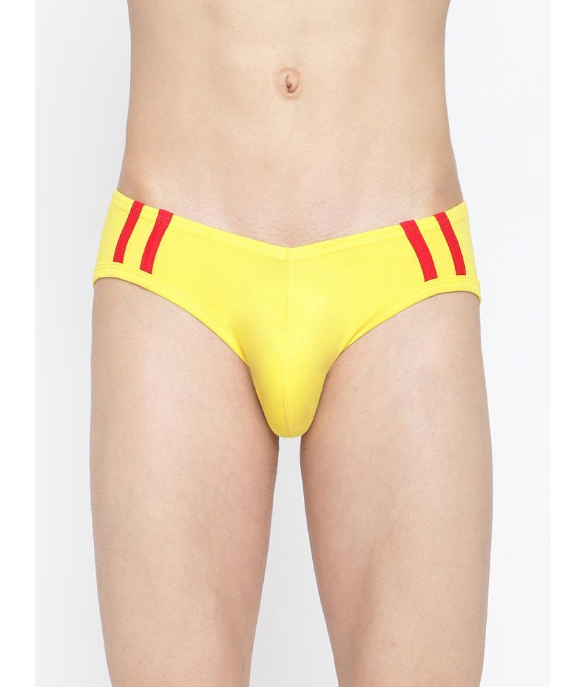     			La Intimo Pack of 1 Cotton Briefs For Men's ( Yellow )