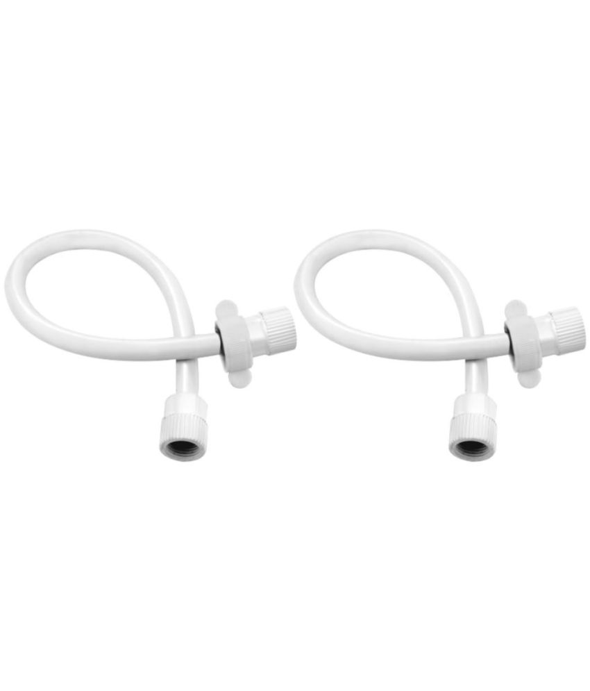     			COSVIT 24”Inches White Connection Pipe | PTMT Heavy Duty Connection Pipe | Suitable For Geysers, Countertop Faucets/Water Taps (Set of 2)