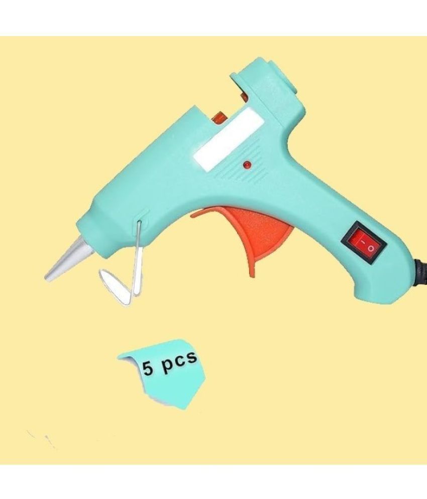     			ECLET Mini HoAt Glue Gun With 5 Gule Sticks, 60W Hot Glue Gun with 5 pcs Free Glue Stick(Multi color)