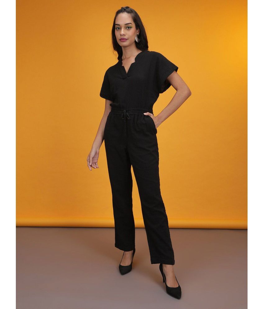     			Freehand Black Cotton Regular Fit Women's Jumpsuit ( Pack of 1 )