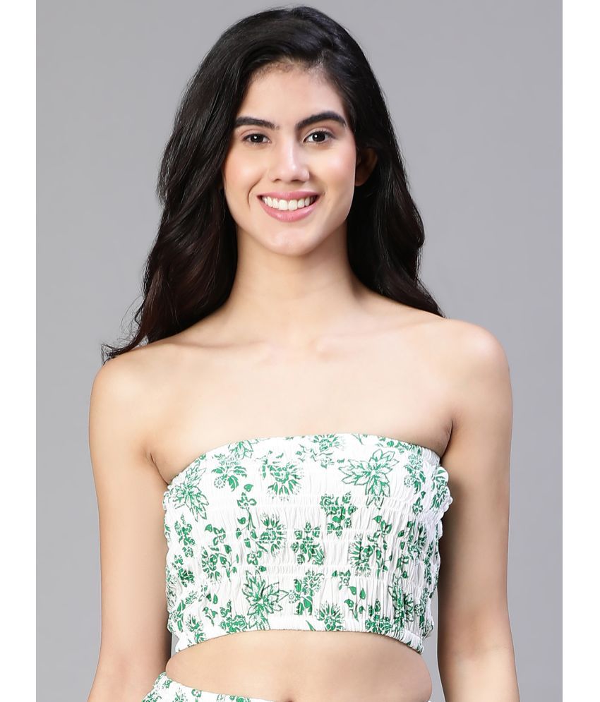     			Oxolloxo Green Viscose Rayon Women's Tube Top ( Pack of 1 )