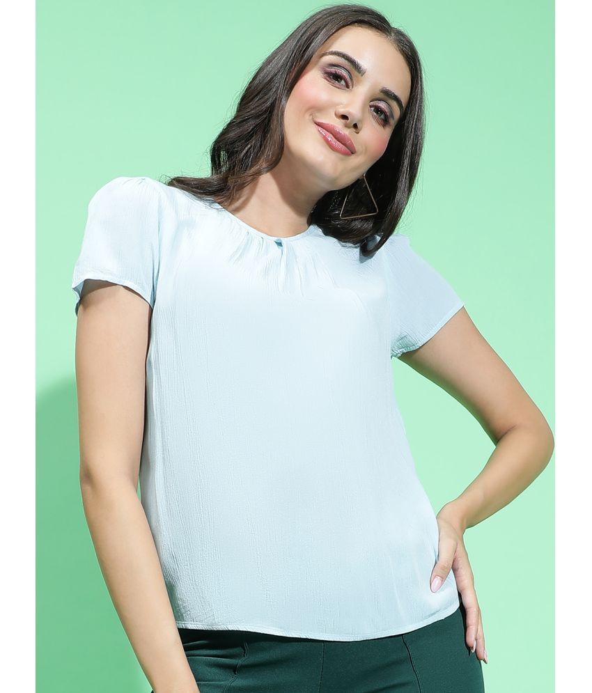     			Oxolloxo Green Viscose Rayon Women's Regular Top ( Pack of 1 )