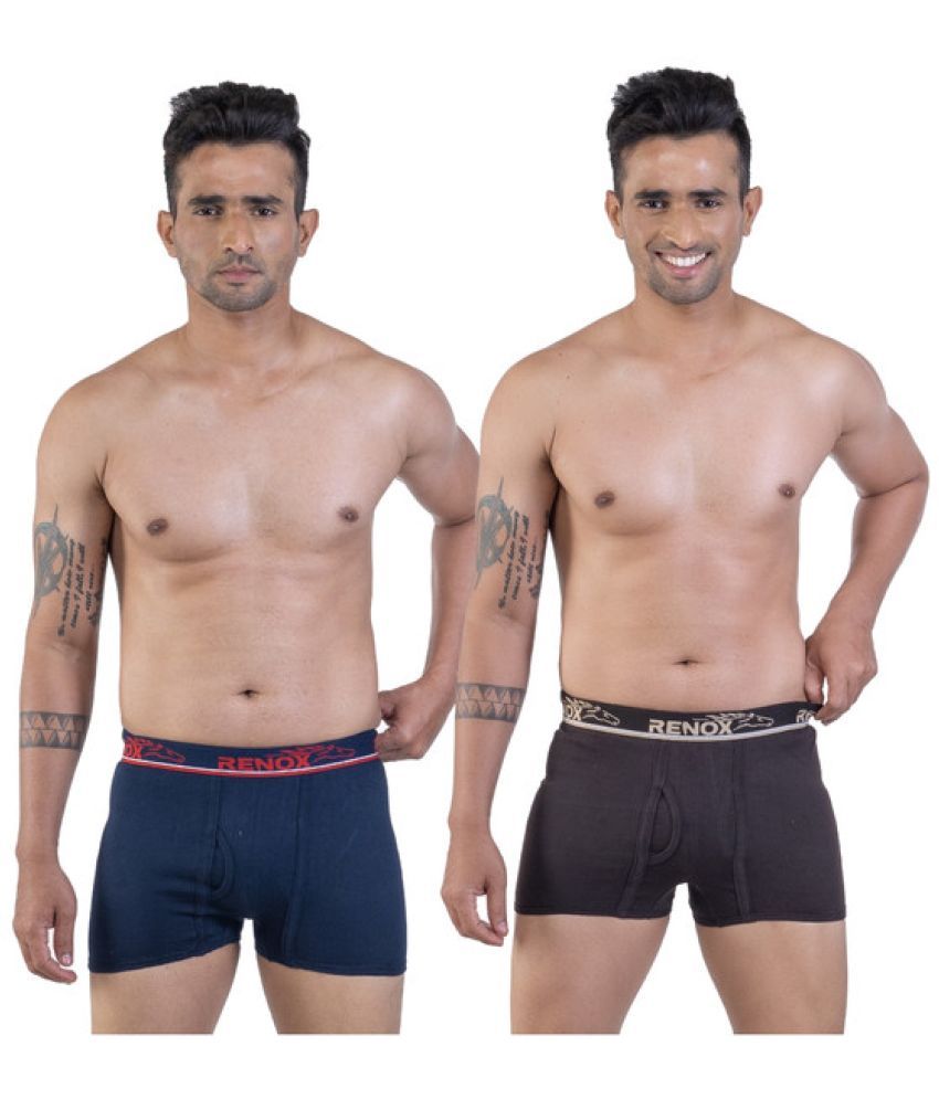     			Renox Pack of 2 Cotton Trunks For Men's ( Multicolor )