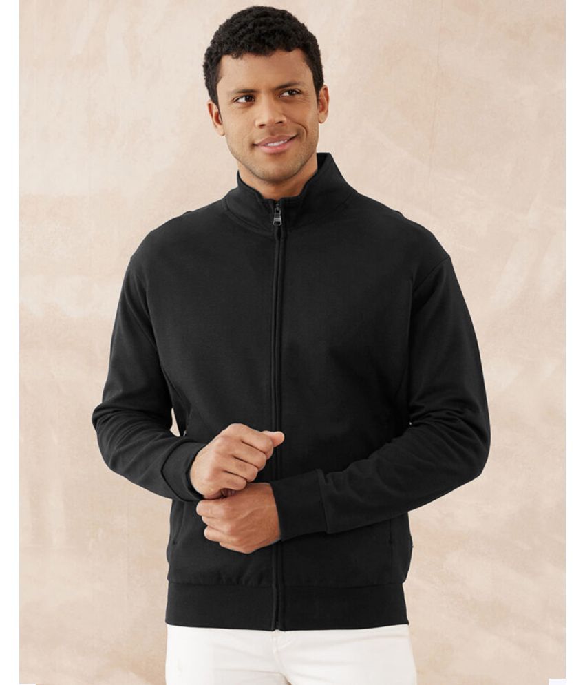     			AOOSH Fleece Men's Casual Jacket - Black ( Pack of 1 )