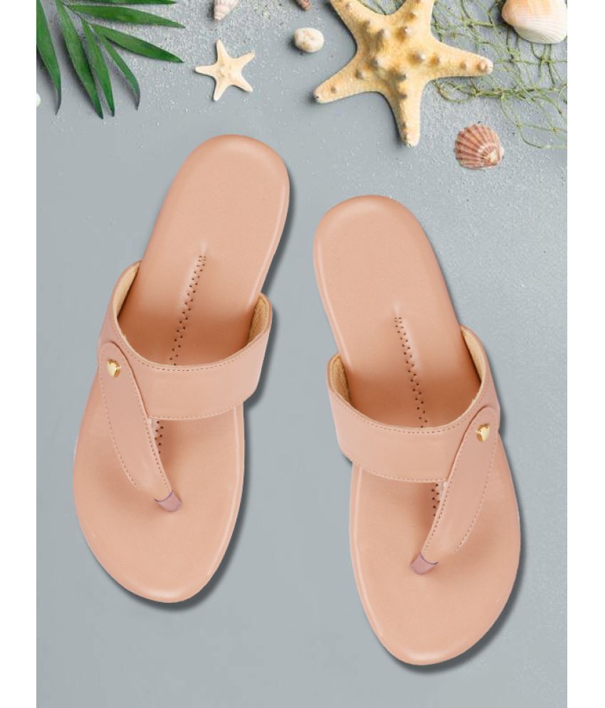     			Aroom Peach Women's Flats