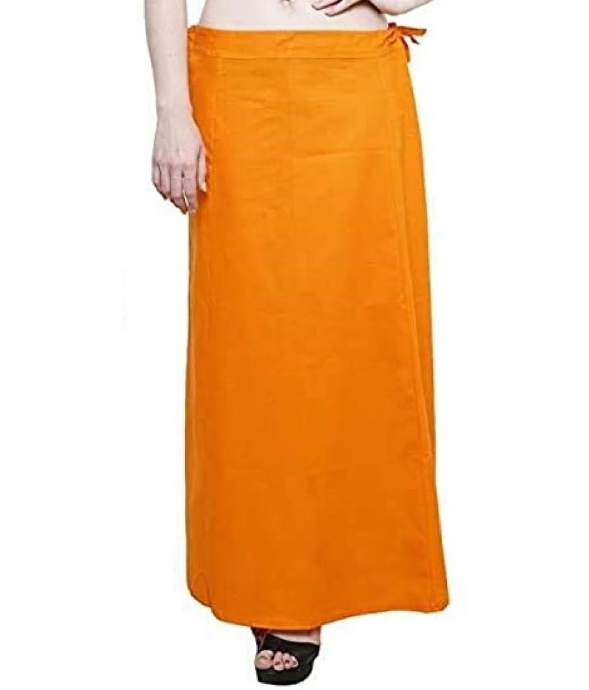     			D1 DIFFERENT ONE Orange Cotton Petticoat - Single