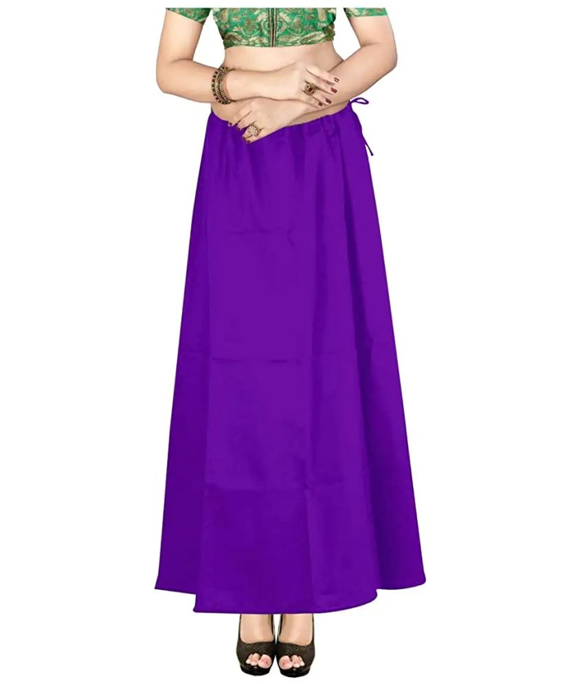     			D1 DIFFERENT ONE Purple Cotton Petticoat - Single