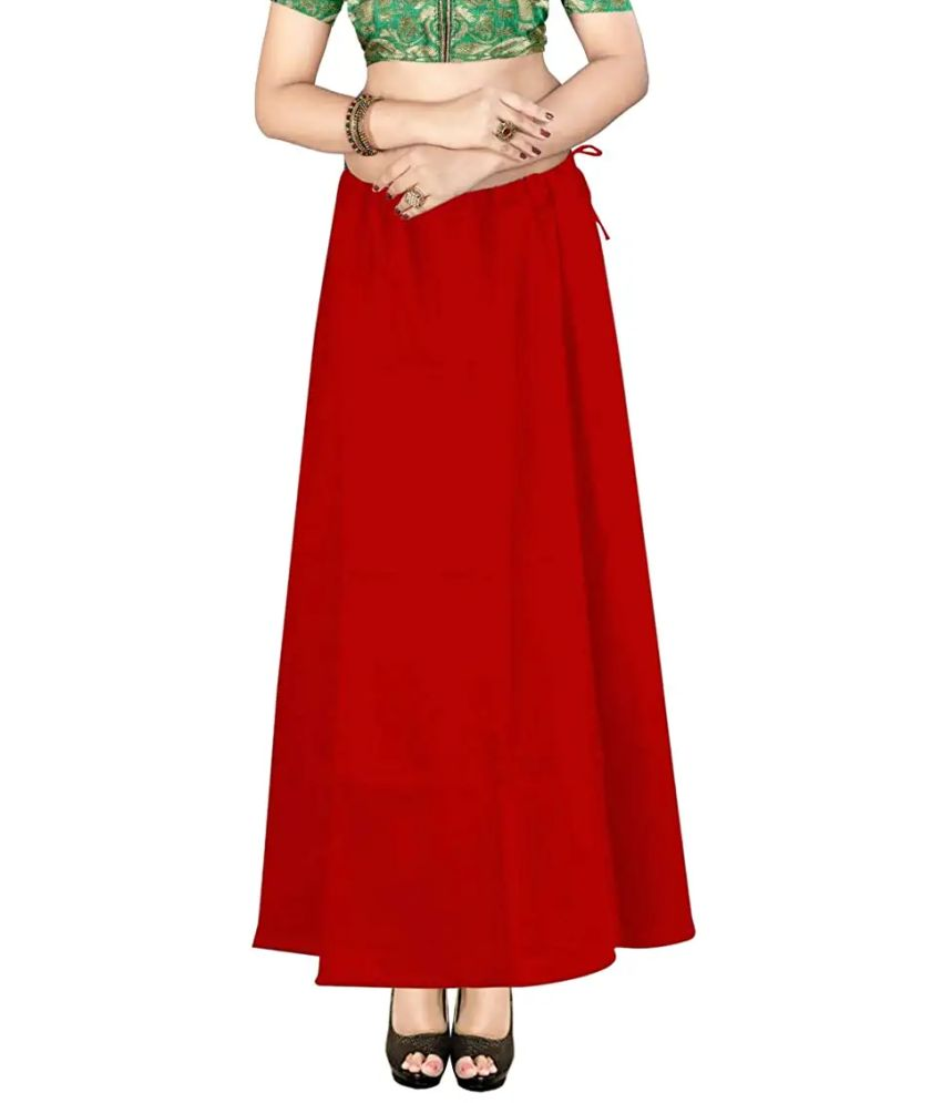     			D1 DIFFERENT ONE Red Cotton Petticoat - Single