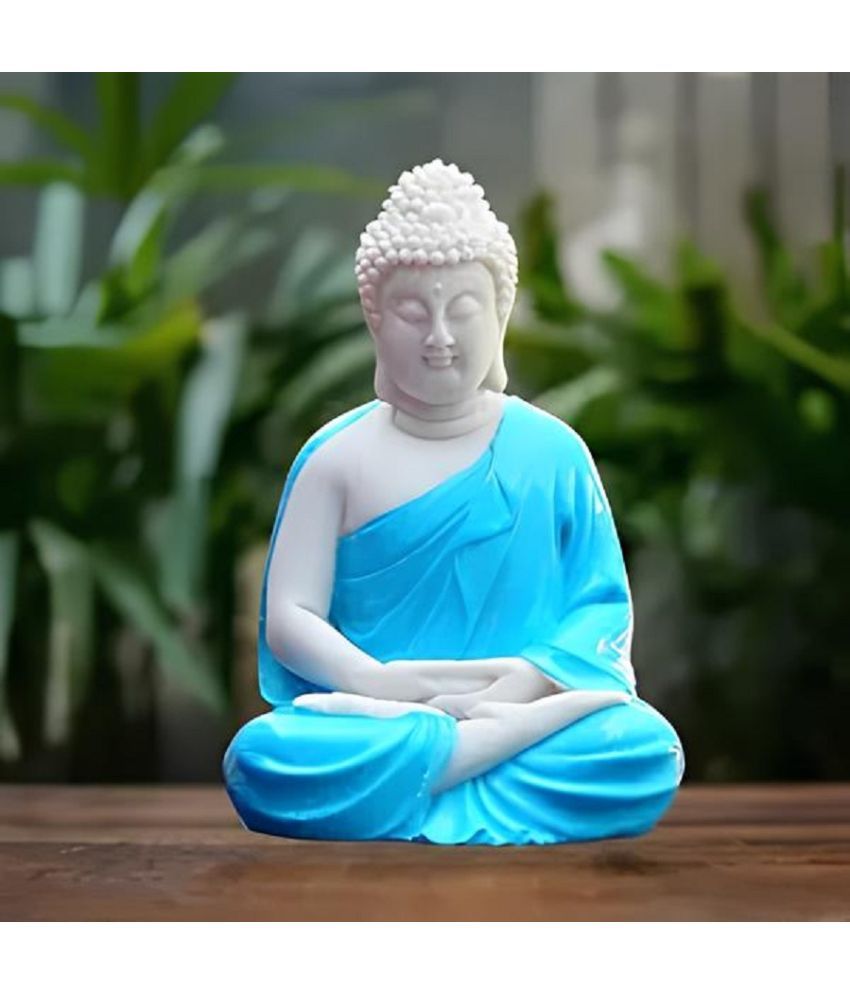     			Khushi Enterprises Samadhi Buddha Showpiece 13 cm - Pack of 1