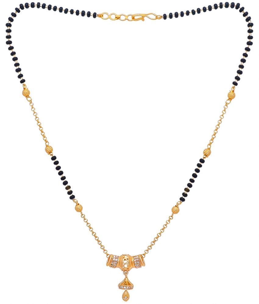     			LUV FASHION Golden Mangalsutra ( Pack of 1 )