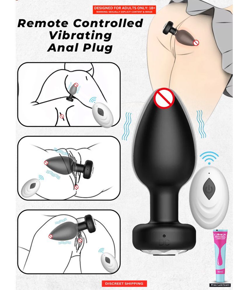     			Remote Control Vibration Butt Plug Anal Vibrator with 10 Modes USB Rechargeable Silicone Adult Anal Sex Toys with Free Lube – Naughty Nights