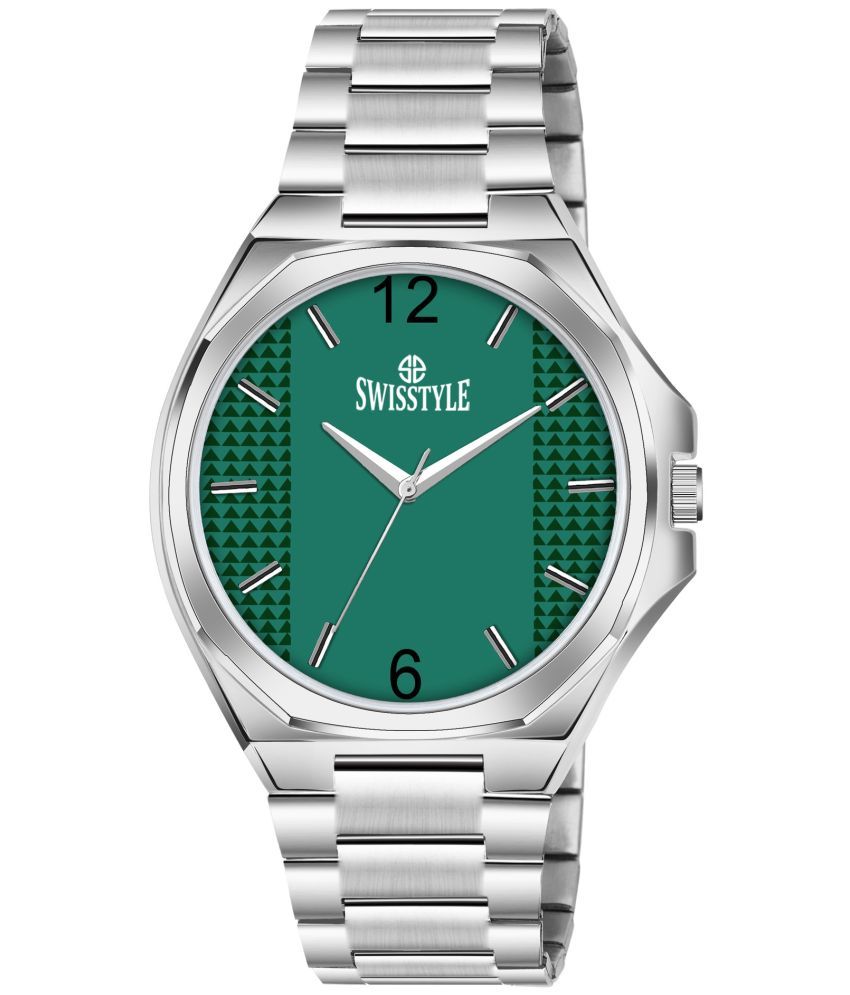     			Swisstyle Silver Stainless Steel Analog Men's Watch