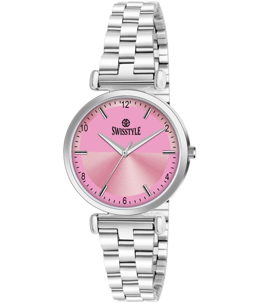     			Swisstyle Silver Stainless Steel Analog Womens Watch